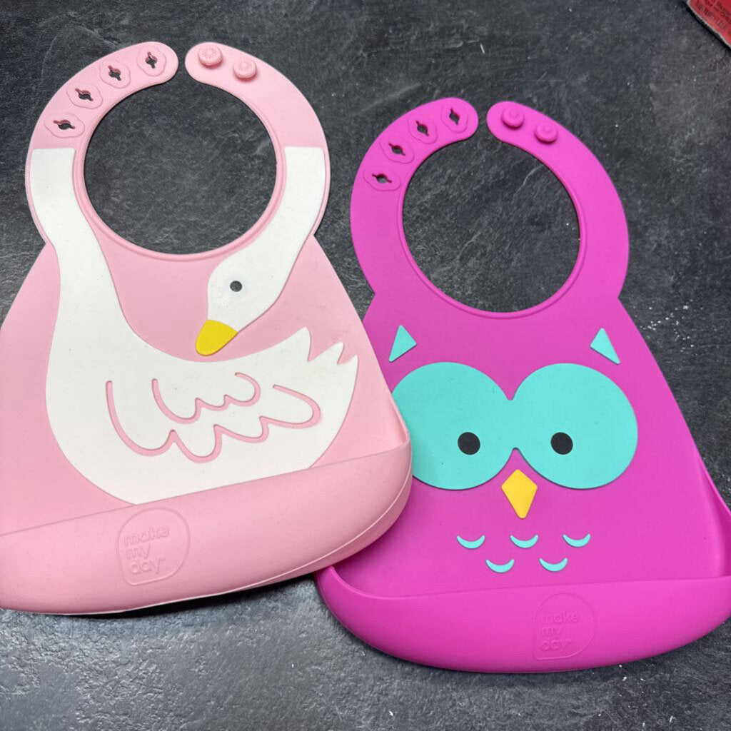 lot de 2 bavoires en silicone bebe
