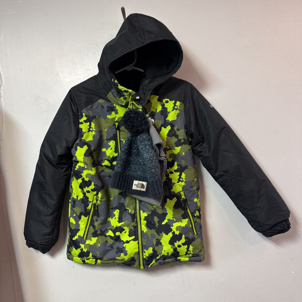 COMME NEUF Manteau HIVER - AVEC tuque The North Face - 12 ans