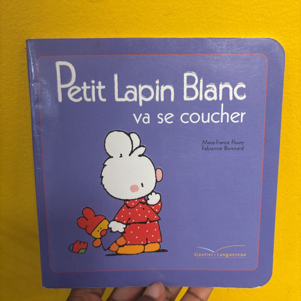 petit lapin blanc va se coucher