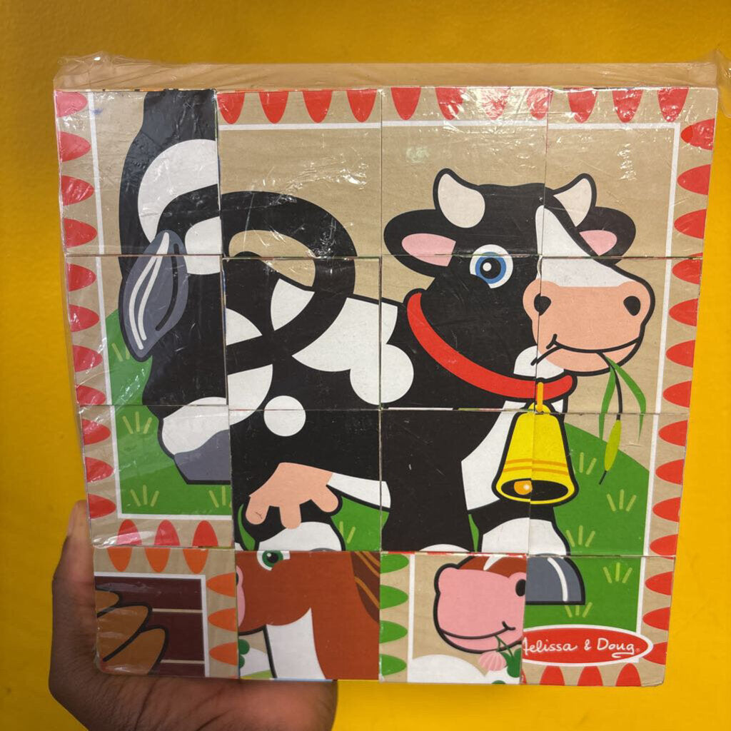 Complet puzzle en bois vache