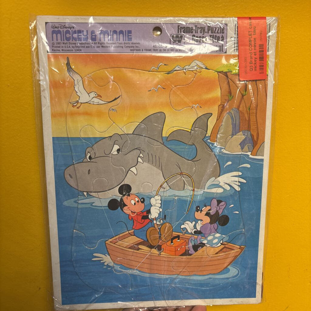 COMPLET casse tete a encastrement mickey et minnie