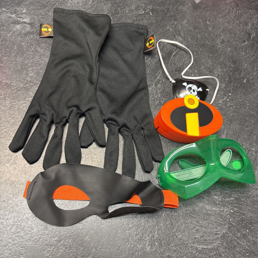 DEGUISEMENT Lot de 5 accessoires 3 LES INCROYABLES + 2 autres