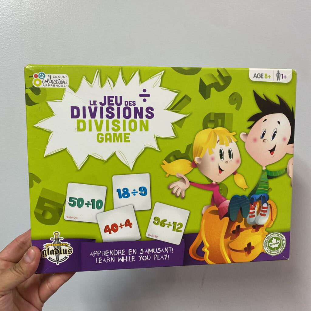 COMPLET Jeu d'apprentissage Jeu des DIVISIONS