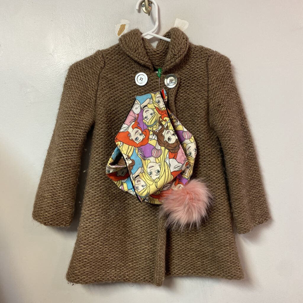Veste manteau printemps automne CHIC AVEC tuque et cache cou - 5-6 ans