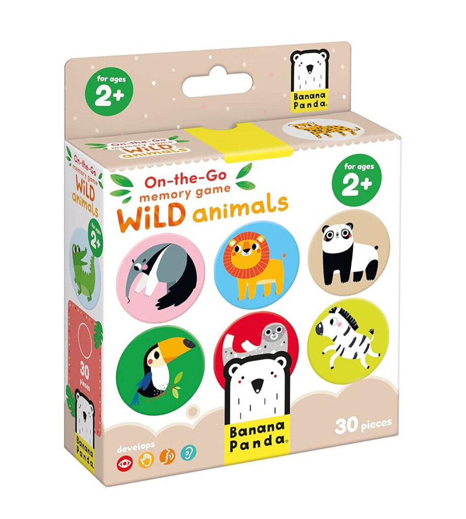 Jeu de memoire On-the-Go memory game WILD ANIMALS