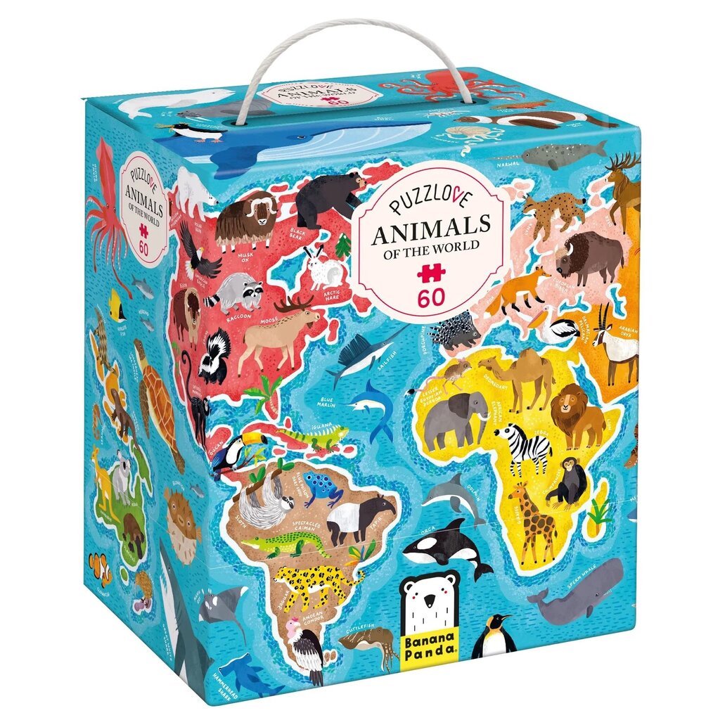 Casse tete 60 pcs - Puzzlove ANIMALS of the world