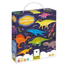 Charger l&#39;image dans la galerie, Casse tete 60 pcs DINOS - I love dinosaurs Puzzle
