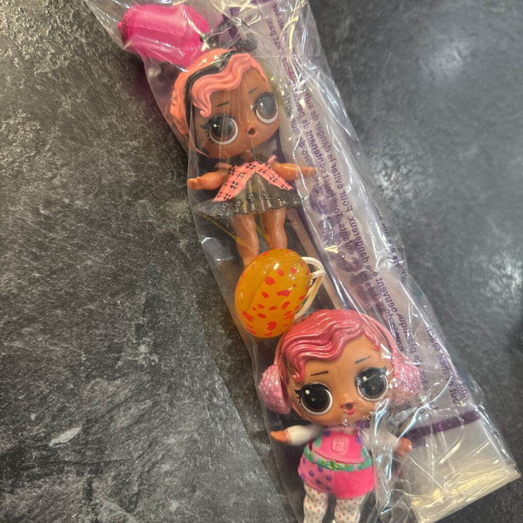 Lot de 2 petites poupees LOL