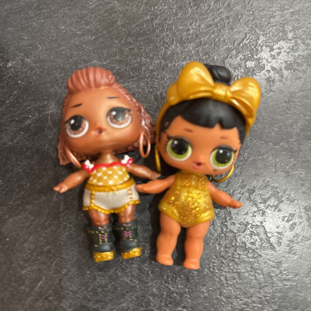 Lot de 2 petites poupees LOL