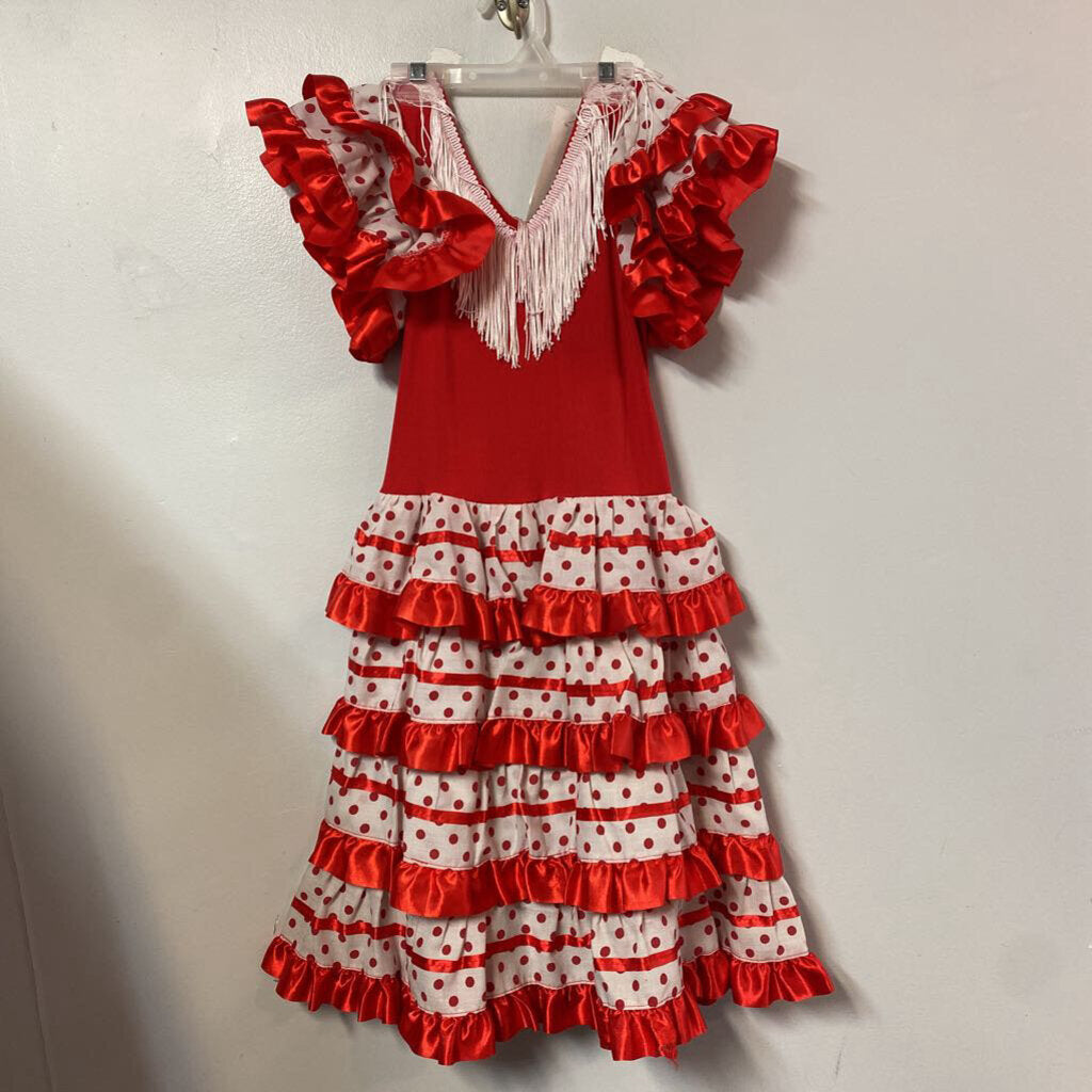 DEGUISEMENT 1 pc robe DANCE FLAMENCO +/- 6-8 ans
