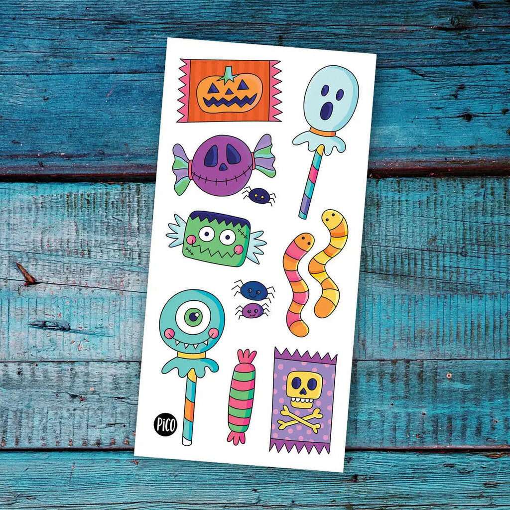 LES BONBONS D'HALLOWEEN Tatouages temporaires - CREATION QUEBECOISE