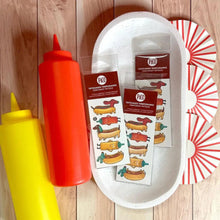 Charger l&#39;image dans la galerie, TECKEL KETCHUP LE CHIEN SAUCISSE Tatouages temporaires - CREATION QUEBECOISE
