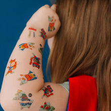 Charger l&#39;image dans la galerie, LES SUPER-HÉROS ANIMAUX Tatouages temporaires - CREATION QUEBECOISE
