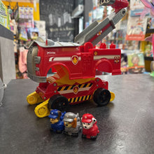 Charger l&#39;image dans la galerie, MOYEN Camion POMPIER avec 3 figurines PAT PATROUILLE
