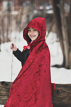 Charger l&#39;image dans la galerie, DEGUISEMENT 1pc Cape de CHAPERON ROUGE 5-6 ans
