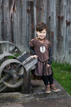 Charger l'image dans la galerie, DEGUISEMENT 2 pcs CHEVALIER BRONZE Tunique + cape 5-6 ans

