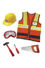 Charger l&#39;image dans la galerie, DEGUISEMENT 7 pcs CONSTRUCTION WORKER 5-6 ans

