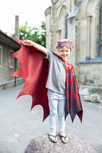 Charger l&#39;image dans la galerie, DEGUISEMENT 2 pcs Cape de SUPER HERO ARAIGNÉEE + masque Web Weaver Soft Wings 4-6 ans

