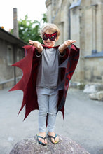 Charger l&#39;image dans la galerie, DEGUISEMENT 2 pcs Cape de SUPER HERO ARAIGNÉEE + masque Web Weaver Soft Wings 4-6 ans
