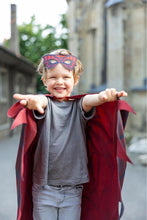 Charger l&#39;image dans la galerie, DEGUISEMENT 2 pcs Cape de SUPER HERO ARAIGNÉEE + masque Web Weaver Soft Wings 4-6 ans
