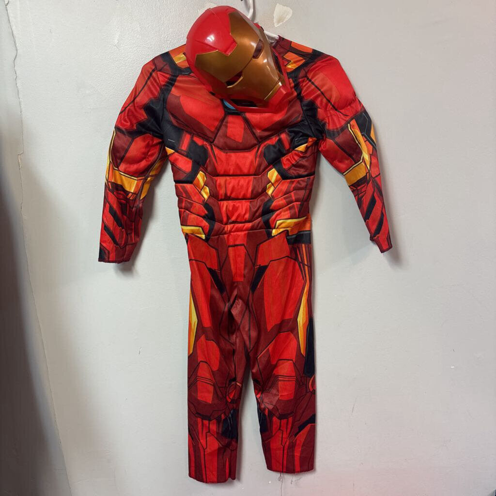 DEGUISEMENT 2 pcs Jumpsuit + masque IRONMAN +/-4-6 ans