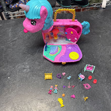 Charger l&#39;image dans la galerie, TRES BON ETAT - POLLY Pocket licorne AVEC + de 20 acces et 2 figurines
