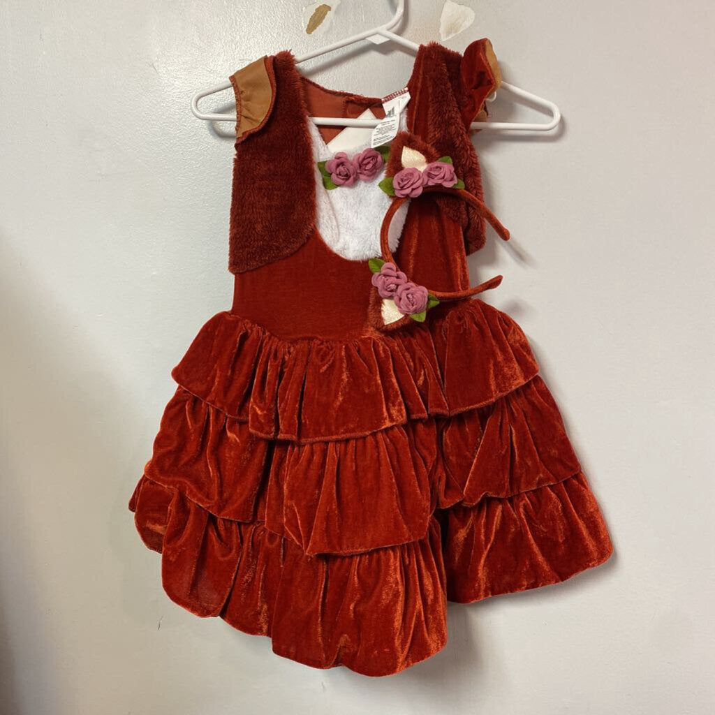 DEGUISEMENT 3 robe + diademe + queue RENARD - 8-10 ans