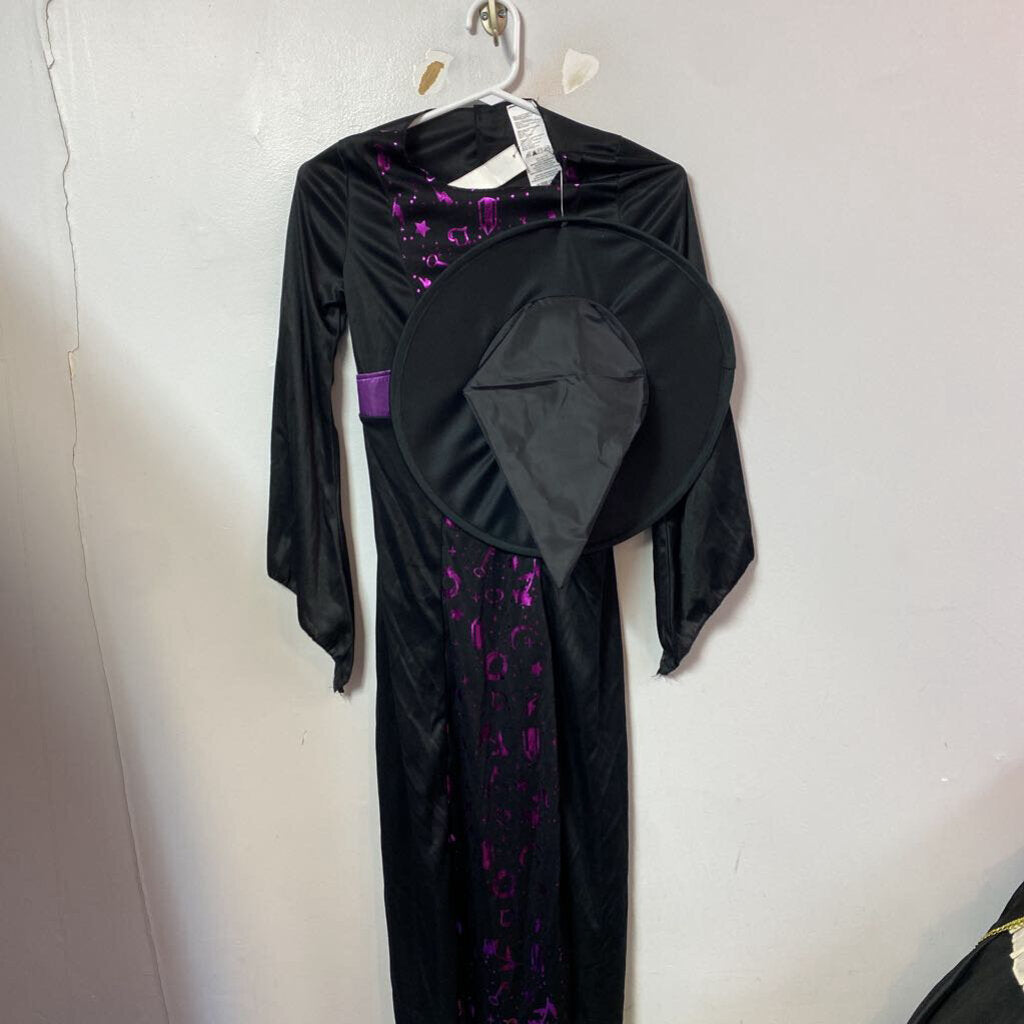 DEGUISEMENT 2 pcs Robe + chapeau SORCIERE - 8-10 ans