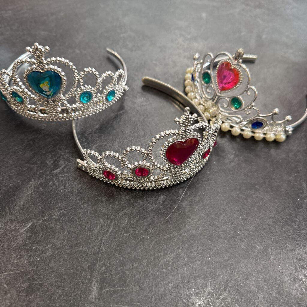 DEGUISEMENT Lot de 3 diademes courones princesse
