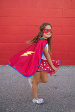 Charger l&#39;image dans la galerie, DEGUISEMENT 3 pcs Cape + jupette + masque de SUPER HERO Wonder Woman 4-6 ans
