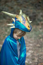 Charger l&#39;image dans la galerie, DEGUISEMENT capet DRAGON Emerald The Metallic Dragon 5-6 ans

