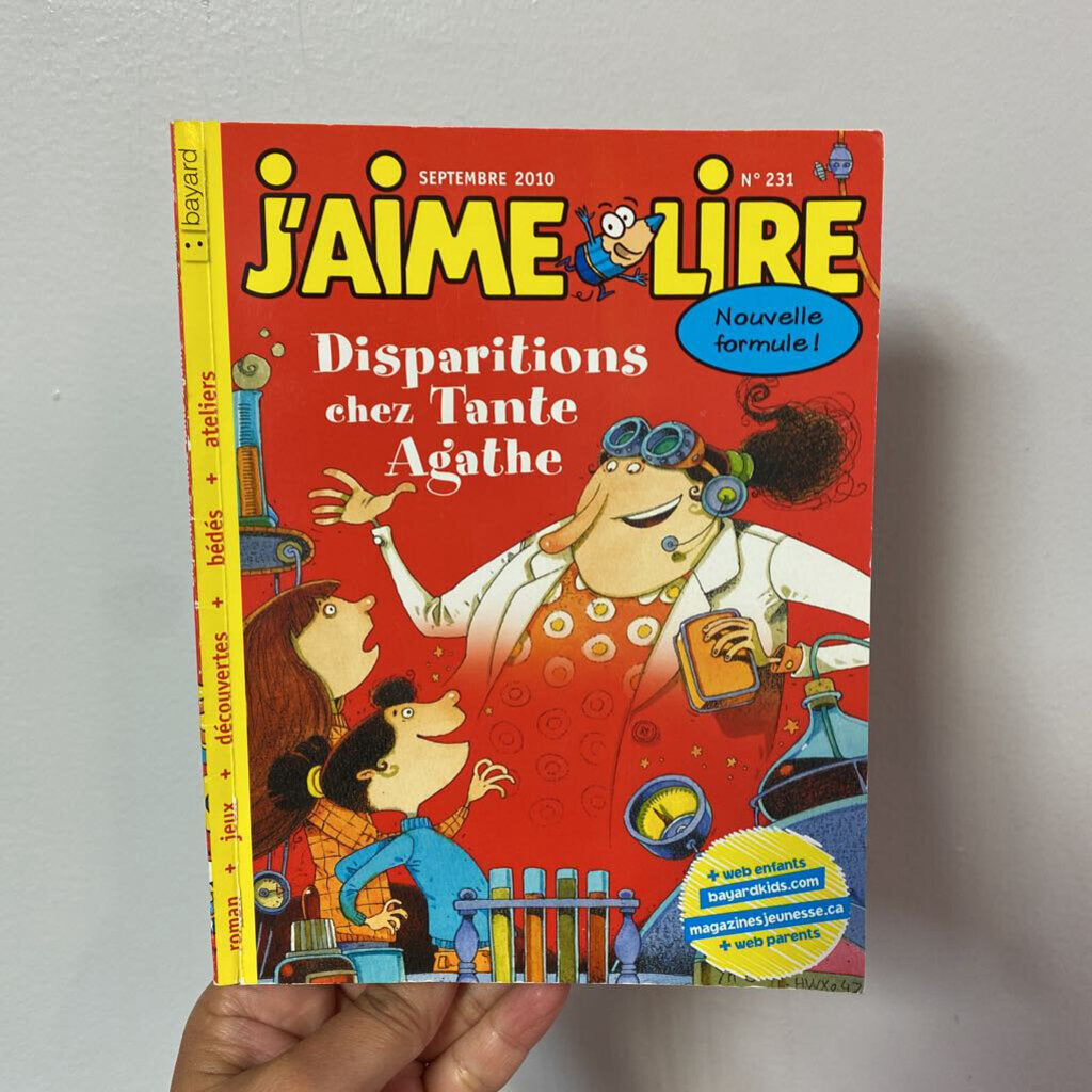 J'aime lire - Disparitions chez tante Agathe