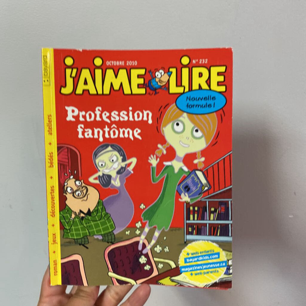 J'aime lire - Profession Fantome