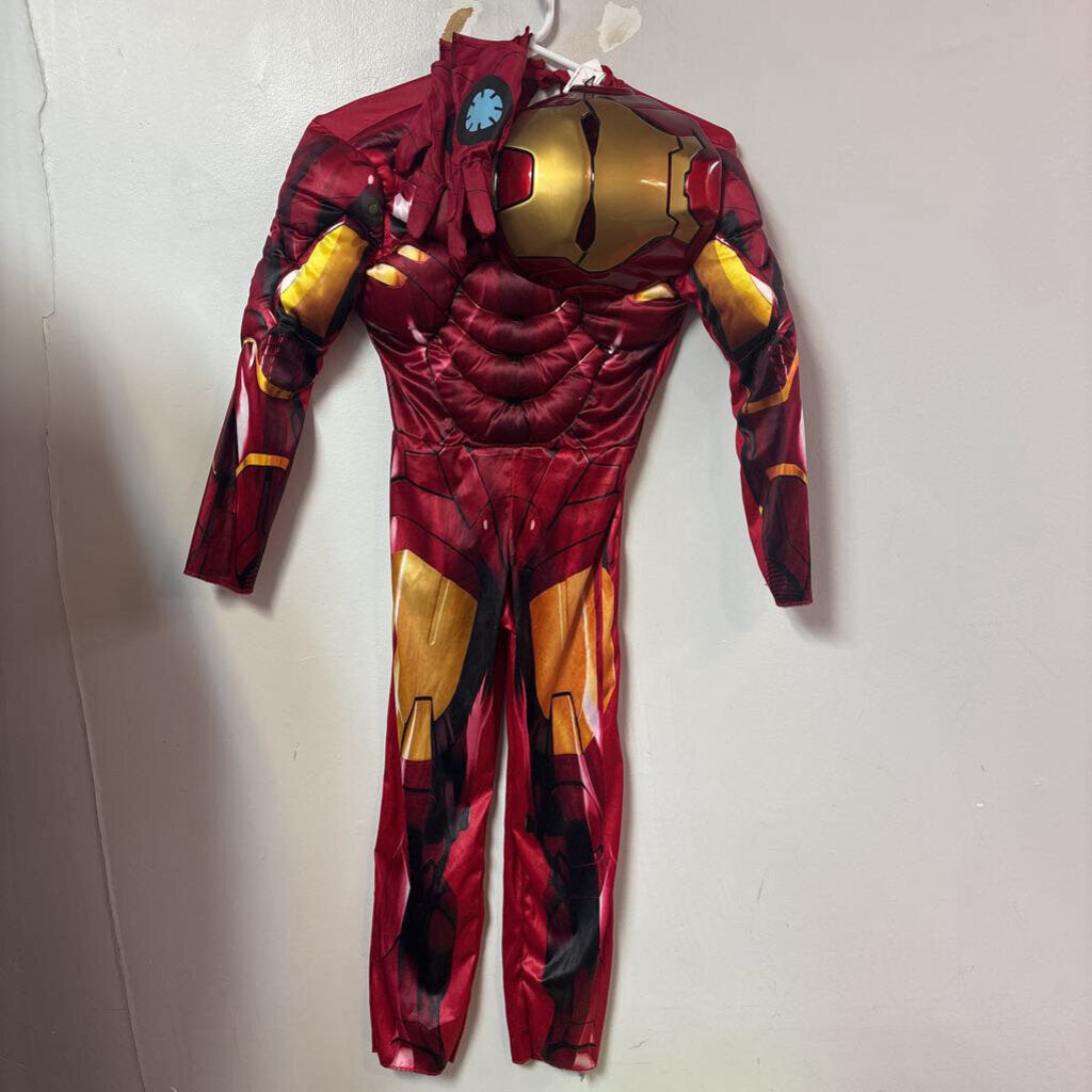 DEGUISEMENT 4 pcs Jumpsuit + masque + 2 gants IRONMAN 7-8 ans