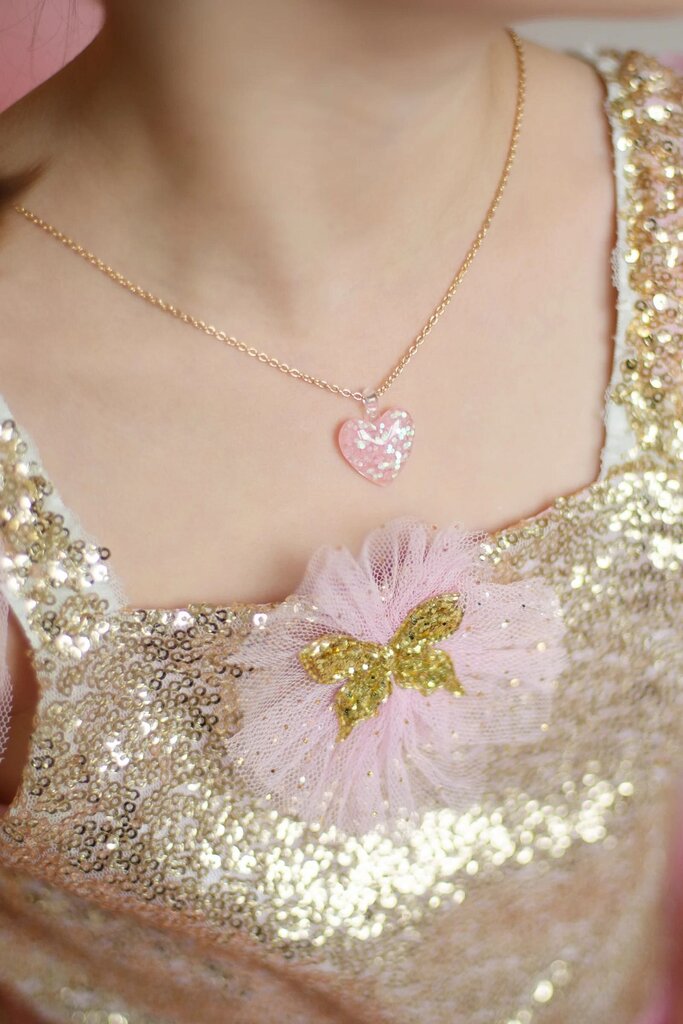Collier COEUR PAILLETTES - Glitter Heart Necklace