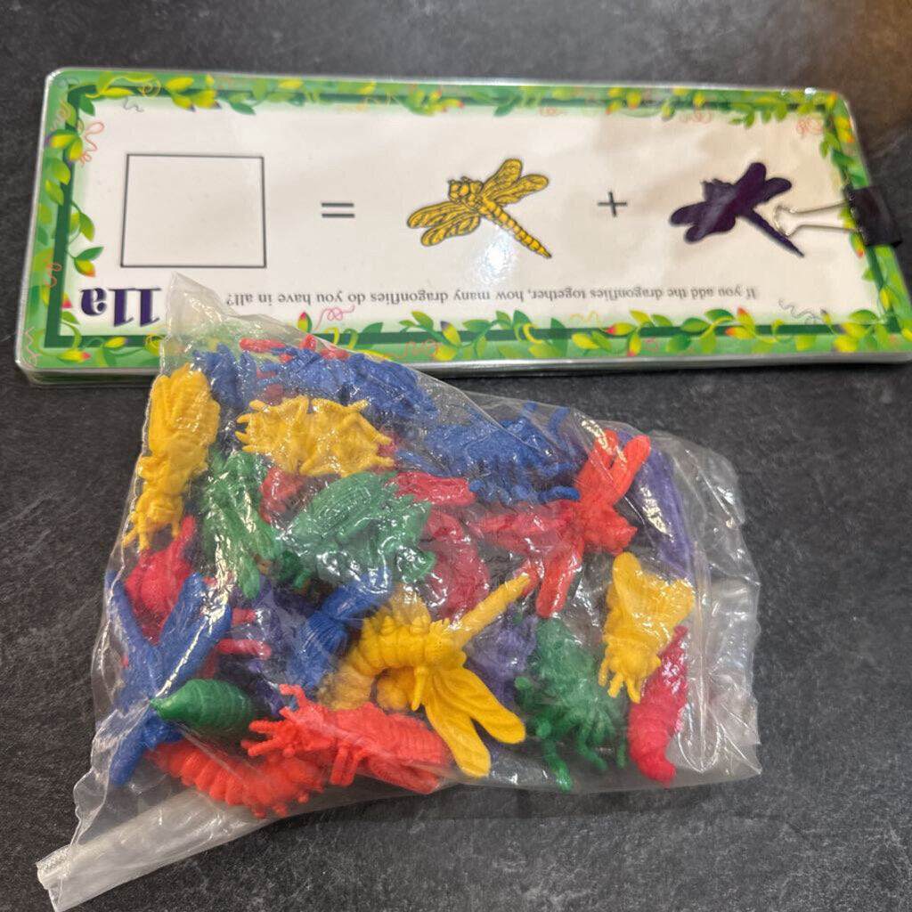 COMPLET Jeu EDUCATIF Addition 11 cartes + insectes couleurs ass