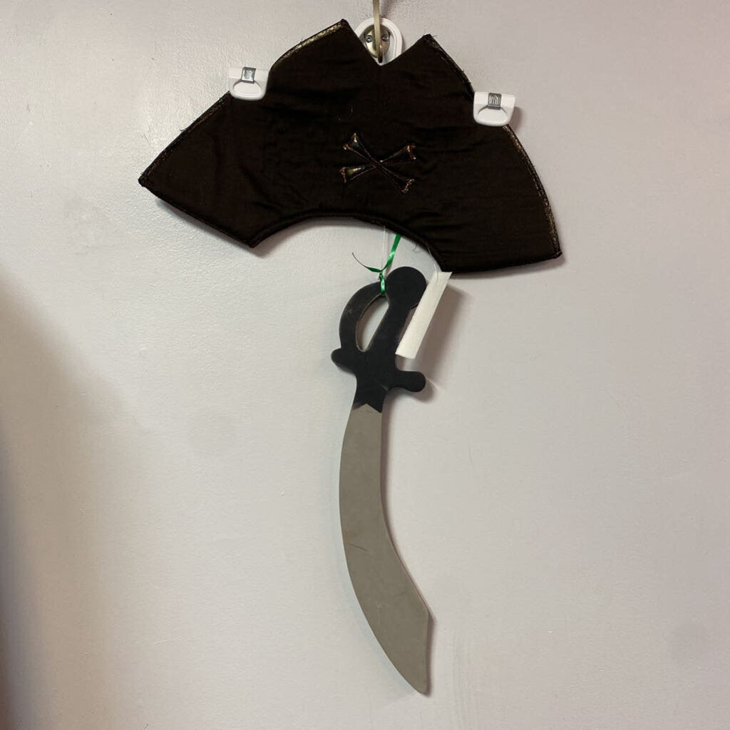 DEGUISEMENT lot de 2 access chapeau + epee PIRATE +/- 4-6 ans
