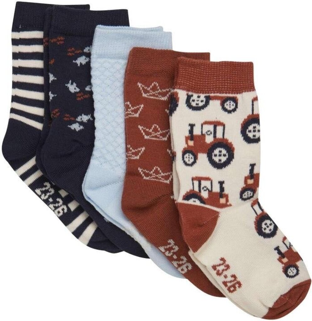 Paquet de 5 chaussettes TRACTEUR 4-6 ans