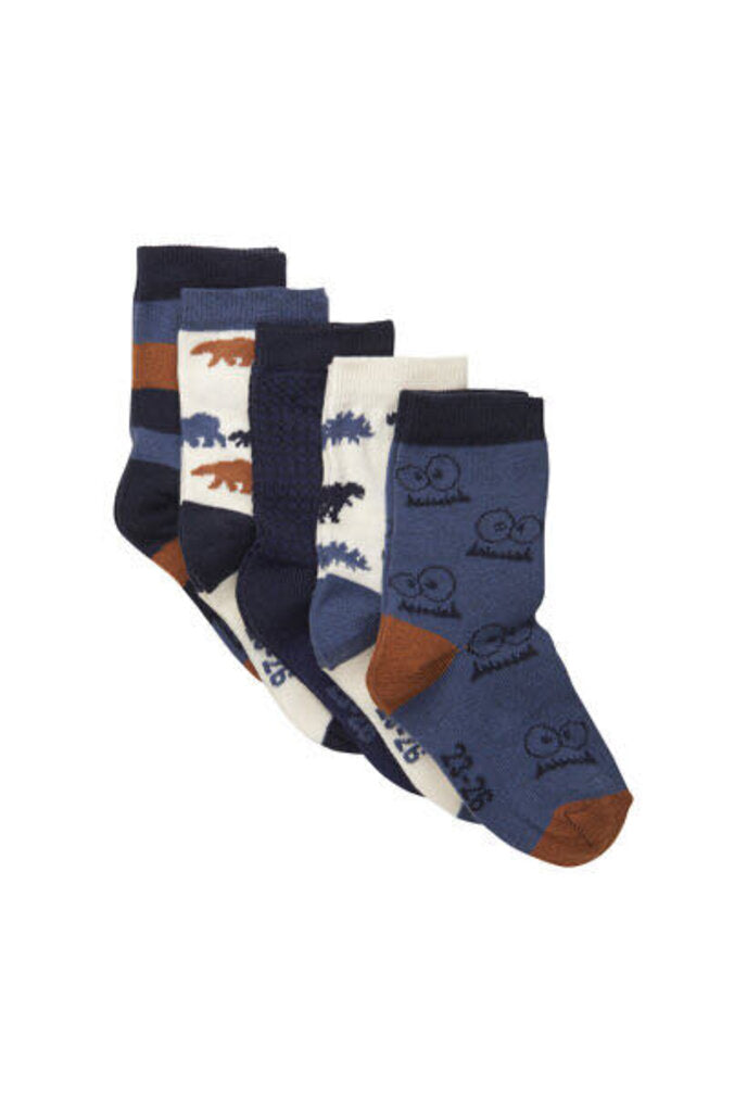 Paquet de 5 chaussettes DINOS 7-10 ans
