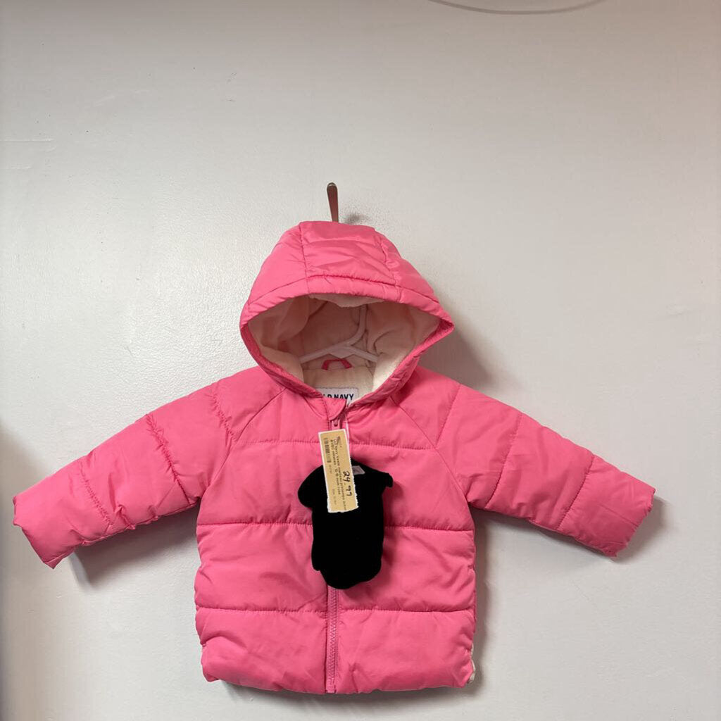 Veste manteau printemps automne AVEC mitaines - 12-18 mois