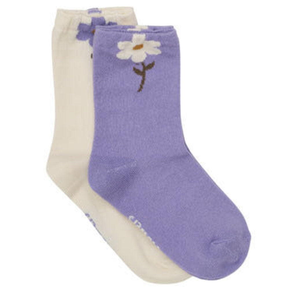 Paquet de 2 chaussettes FLEURS 7-10 ans