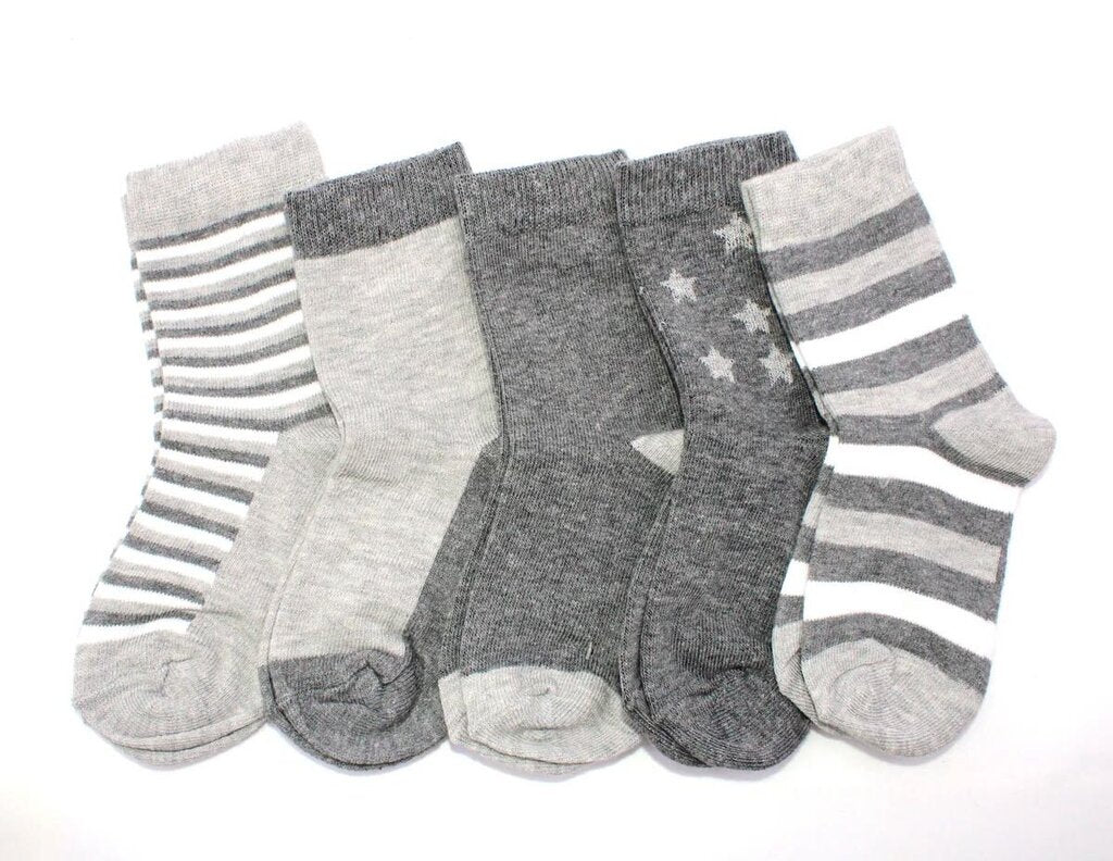 Paquet de 5 chaussettes ETOILES ET LIGNES 10-12 ans