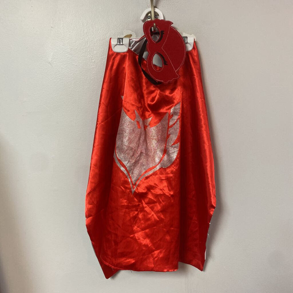 DEGUISEMENT 2 pcs cape + masque PJMASK HIBOU +/- 4-6 ans