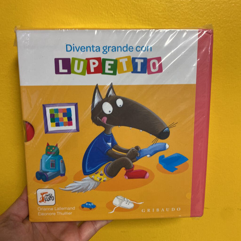 Lot de 4 livres Diventa grande con Lupetto Version Italien