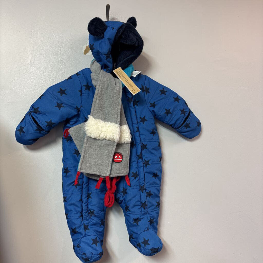Ensemble HIVER 1 pcs AVEC mit et bot integres + foulard + tuque SOURIS MINI 0 -3 mois