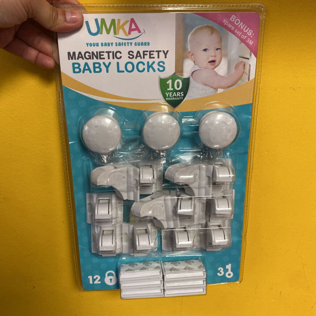NEUF magnetic safety-baby locks-12 cadenas+ 3 cles