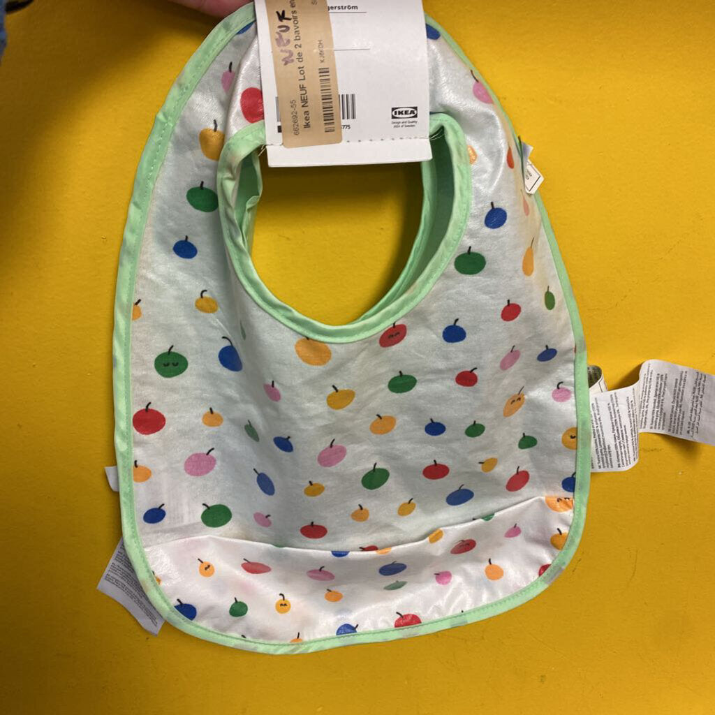 NEUF Lot de 2 bavoirs en tissus