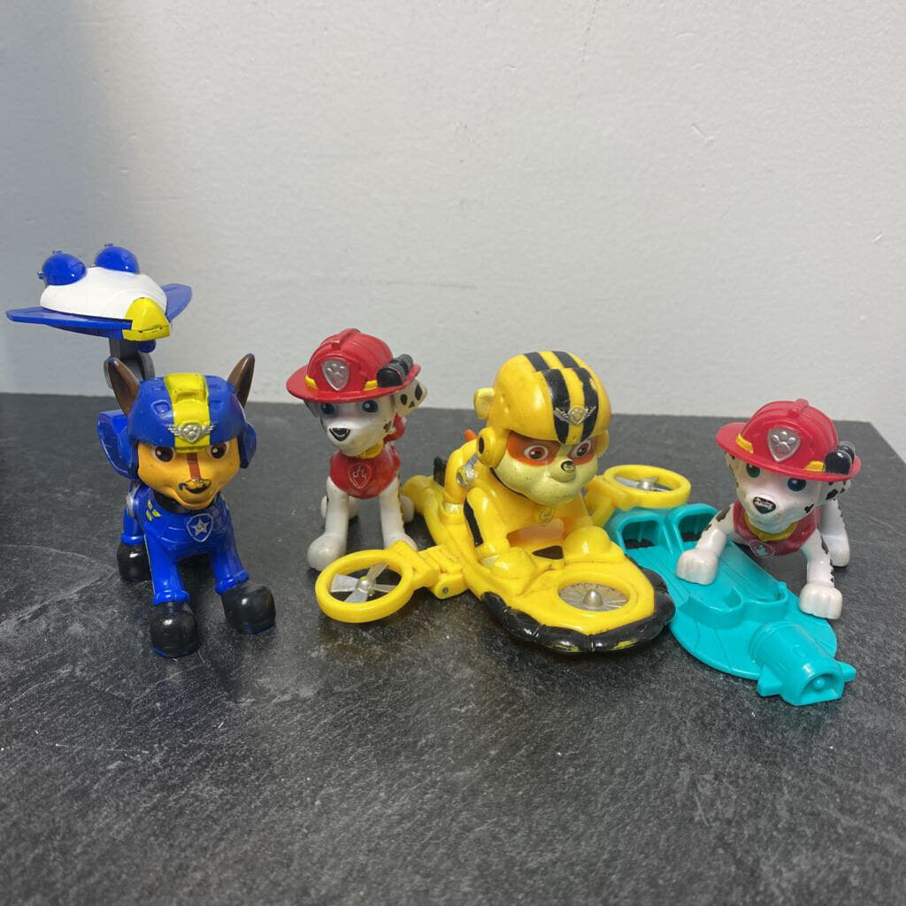 lot de 4 figurines + access pat patrouille