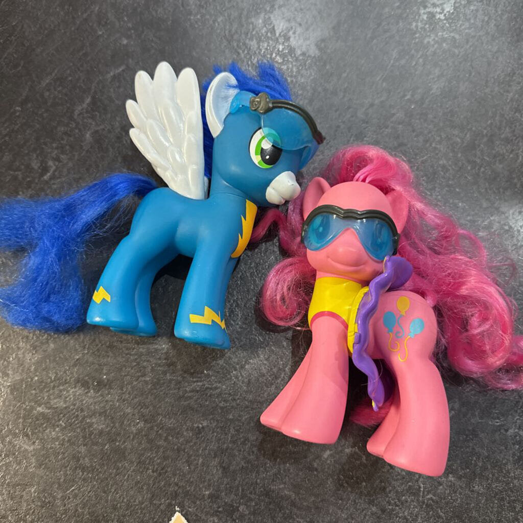 lot de 2 MOYEN figurine my little pony