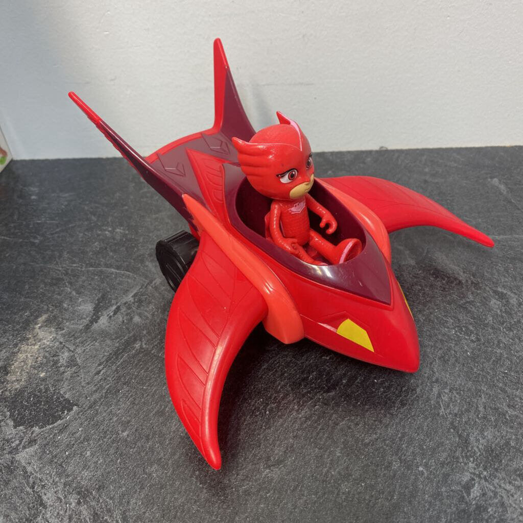 PETIT Avion PYJMASK avec figurine HIBOU